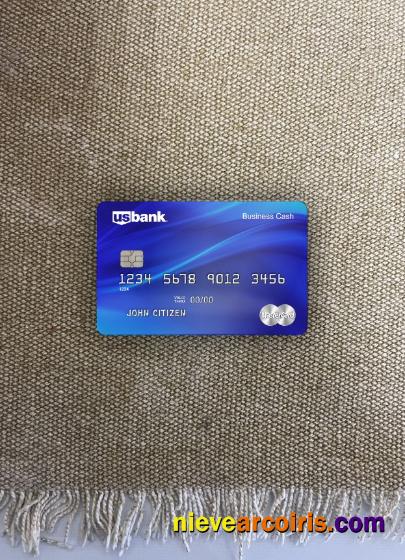 USA U.S. Bank Mastercard card template photolook